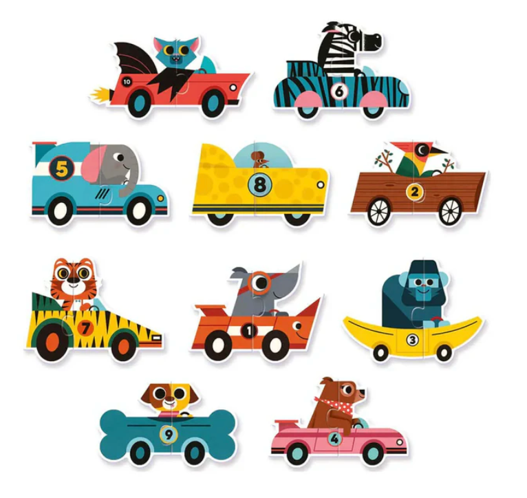 Puzzle duo Racing Cars DJECO