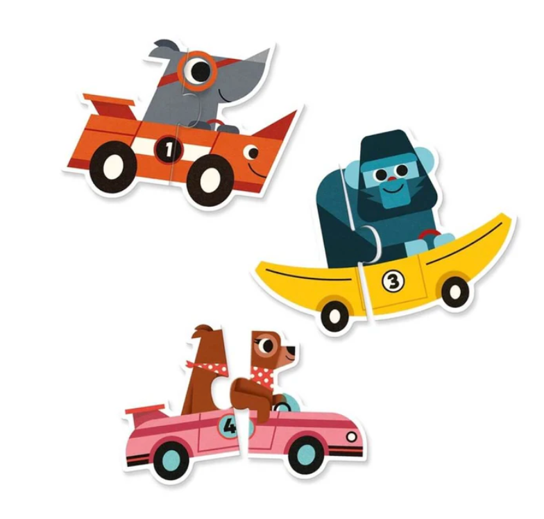 Puzzle duo Racing Cars DJECO