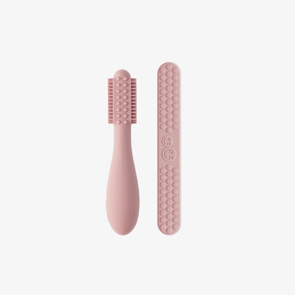 ezpz Toothbrush + Sensory Tongue Depressor Dual Pack