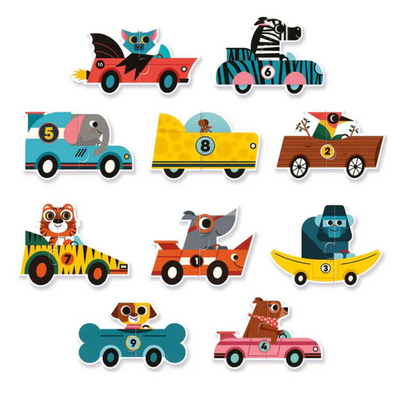 Puzzle duo Racing Cars DJECO