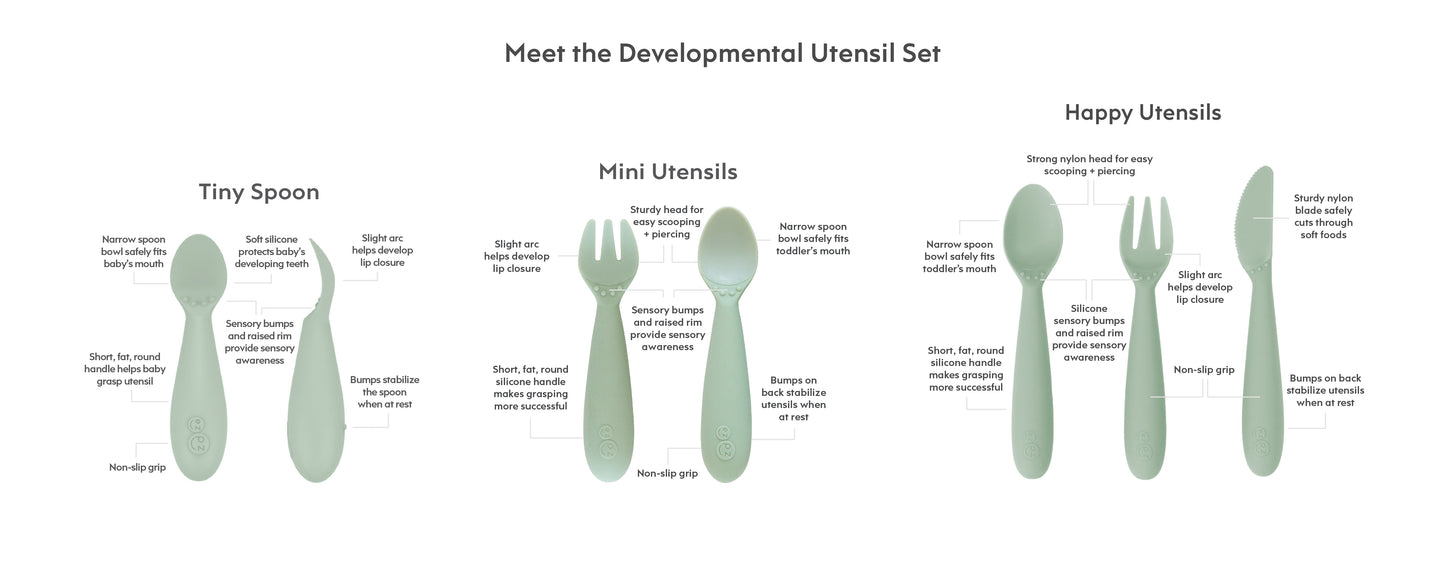 ezpz Developmental Utensil Set