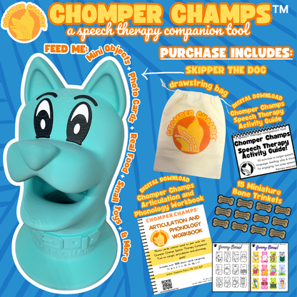 Chomper Champs Speech Therapy Companion Tool - Skipper The Dog