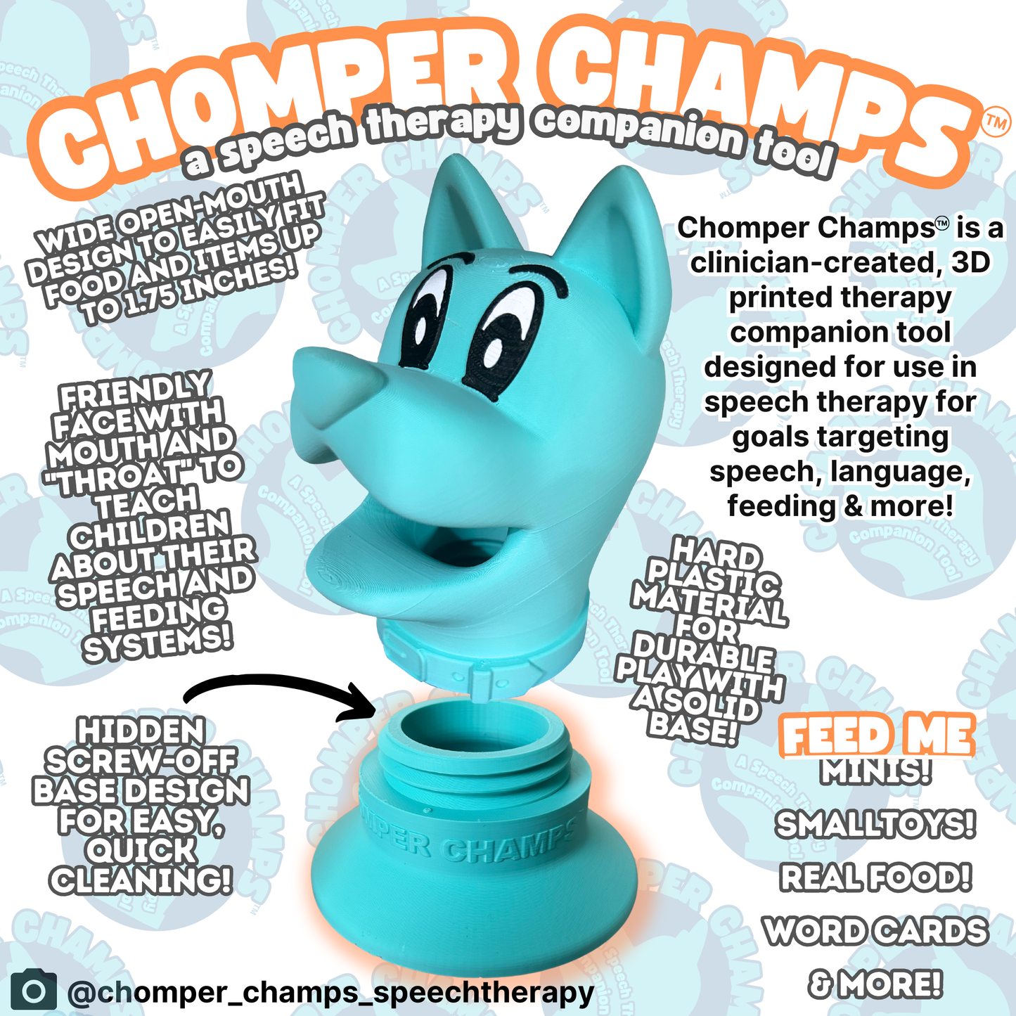 Chomper Champs Speech Therapy Companion Tool - Skipper The Dog