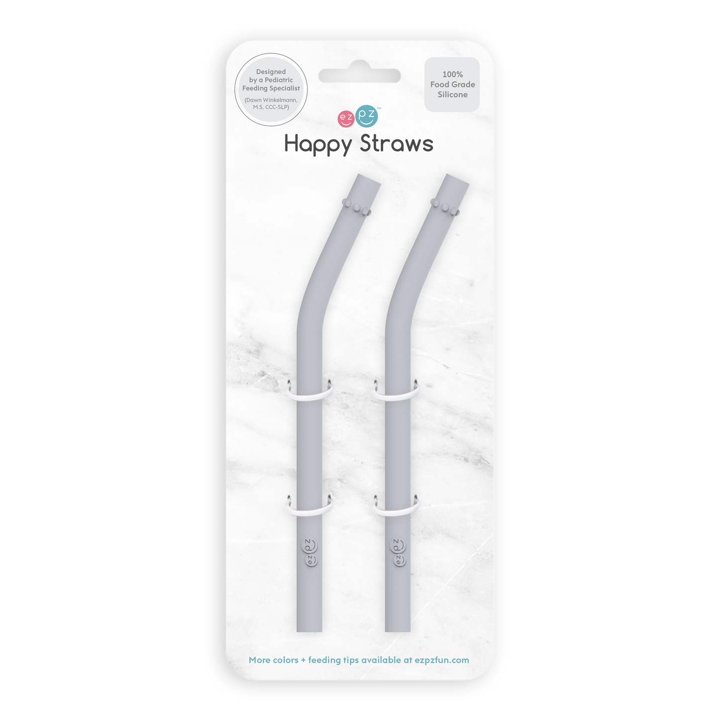 ezpz Happy Cup + Straw System Straw Replacement 2-pack