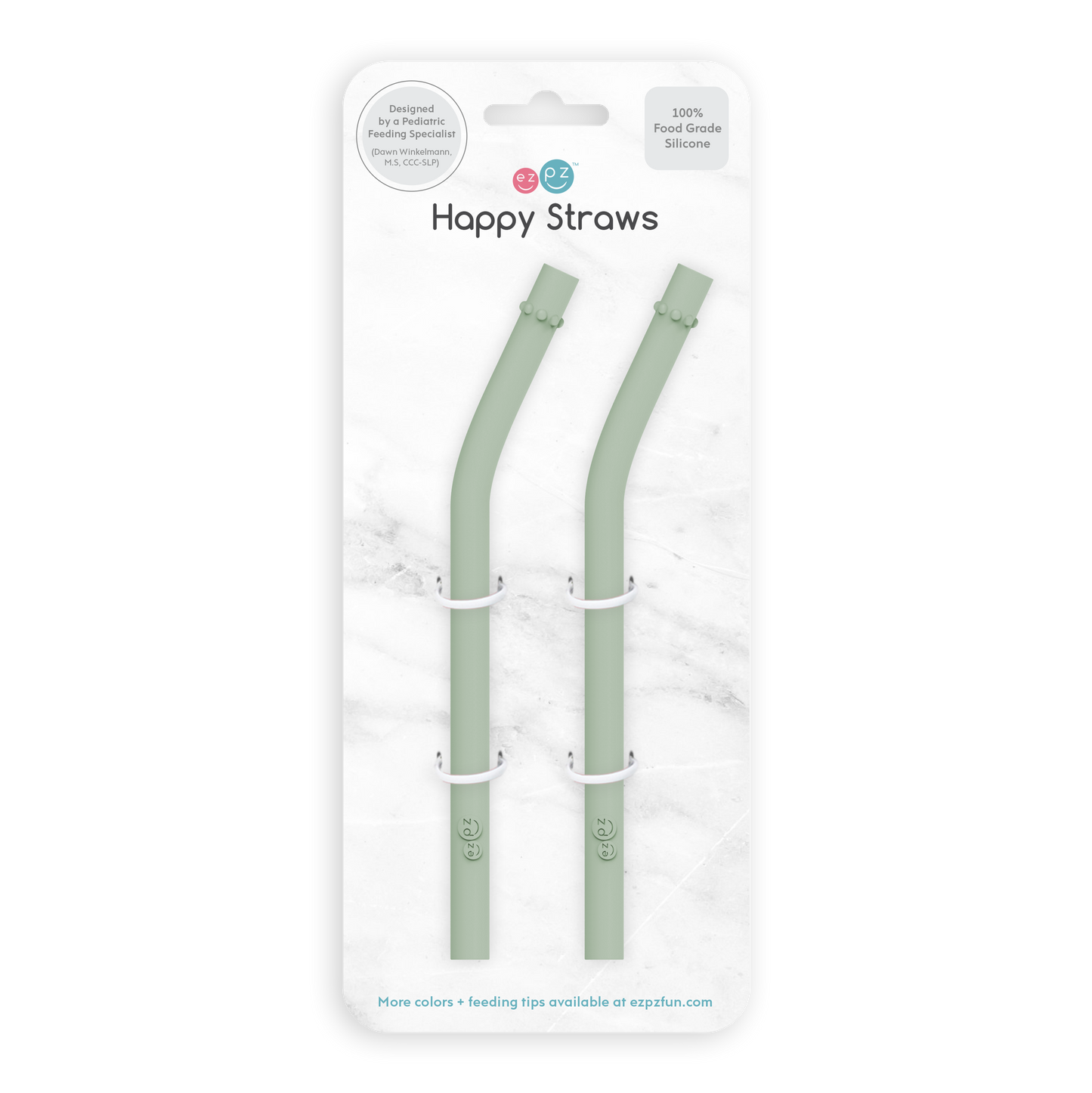 ezpz Happy Cup + Straw System Straw Replacement 2-pack