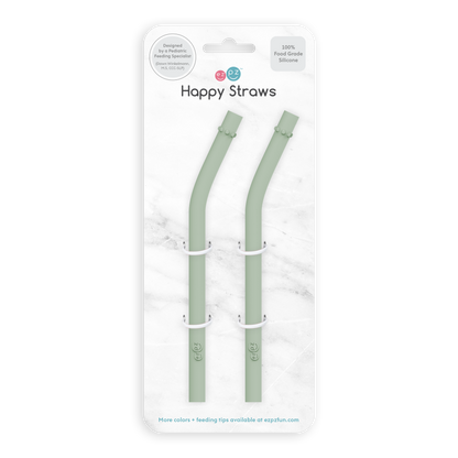 ezpz Happy Cup + Straw System Straw Replacement 2-pack