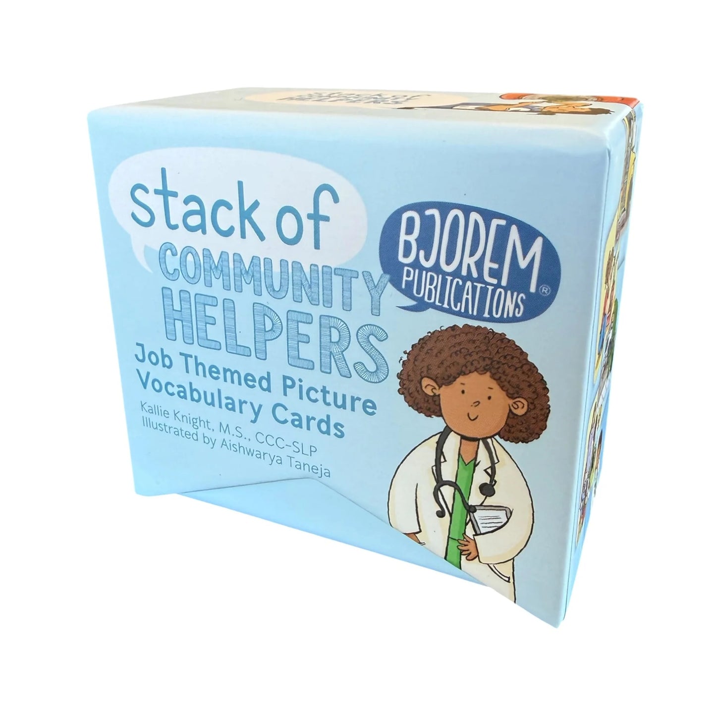 Bjorem® Stack of Community Helpers: Job Themed Picture Vocabulary Cards