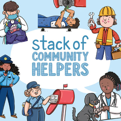Bjorem® Stack of Community Helpers: Job Themed Picture Vocabulary Cards