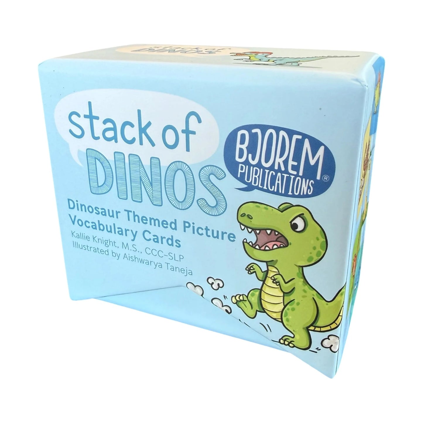 Bjorem® Stack of Dinos: Dinosaur Themed Picture Vocabulary Cards