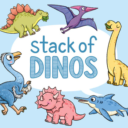 Bjorem® Stack of Dinos: Dinosaur Themed Picture Vocabulary Cards