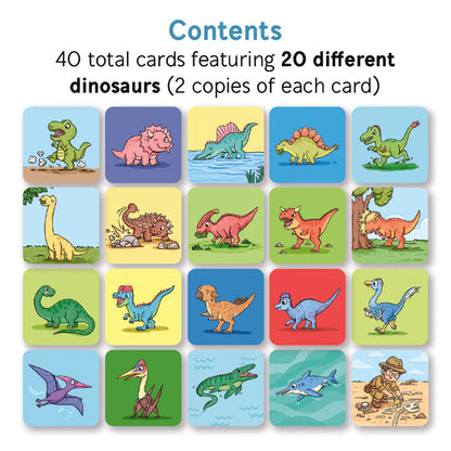Bjorem® Stack of Dinos: Dinosaur Themed Picture Vocabulary Cards