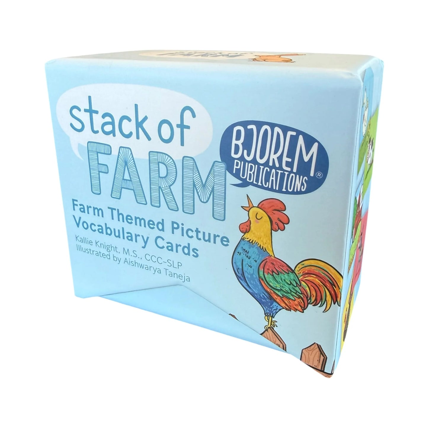 Bjorem® Stack of Farm: Farm Themed Picture Vocabulary Cards