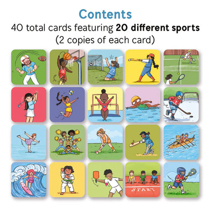 Bjorem® Stack of Sports: Sports Themed Picture Vocabulary Cards