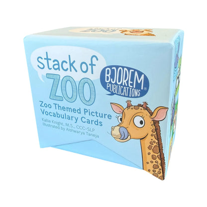 Bjorem® Stack of Zoo: Zoo Themed Picture Vocabulary Cards