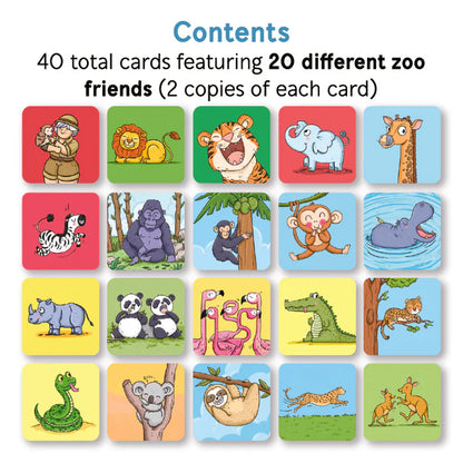 Bjorem® Stack of Zoo: Zoo Themed Picture Vocabulary Cards