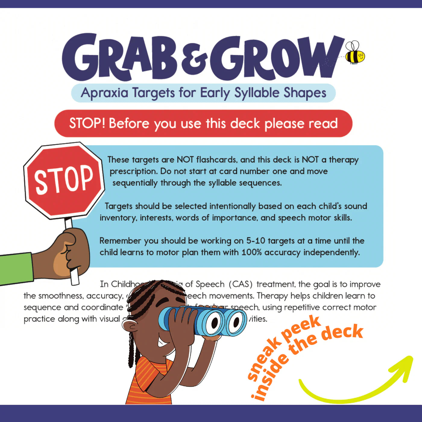 Bjorem® Grab and Grow: Childhood Apraxia Targets for Early Syllable Shapes