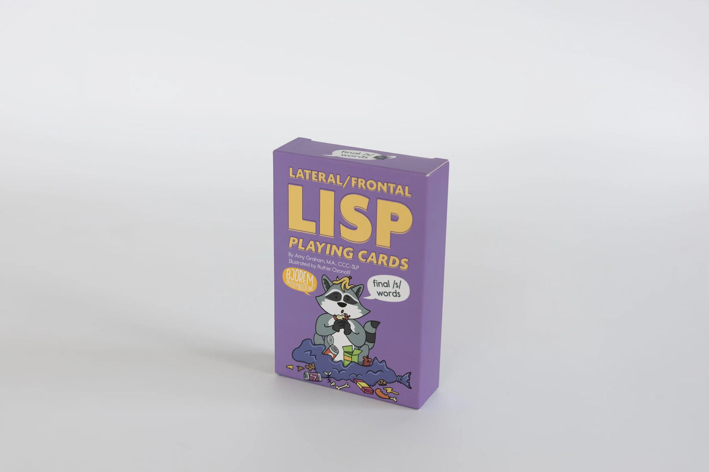 Lateral/Frontal   Lisp   Playing   Cards   —   Final   /s/   Words