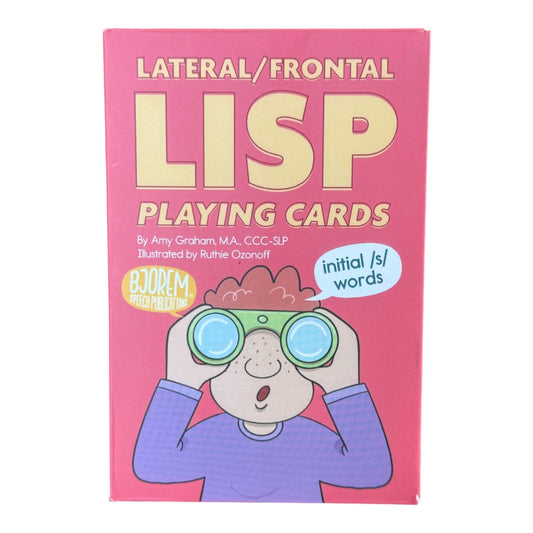 Lateral/Frontal   Lisp   Playing   Cards   -   Initial   /s/   Playing   Cards