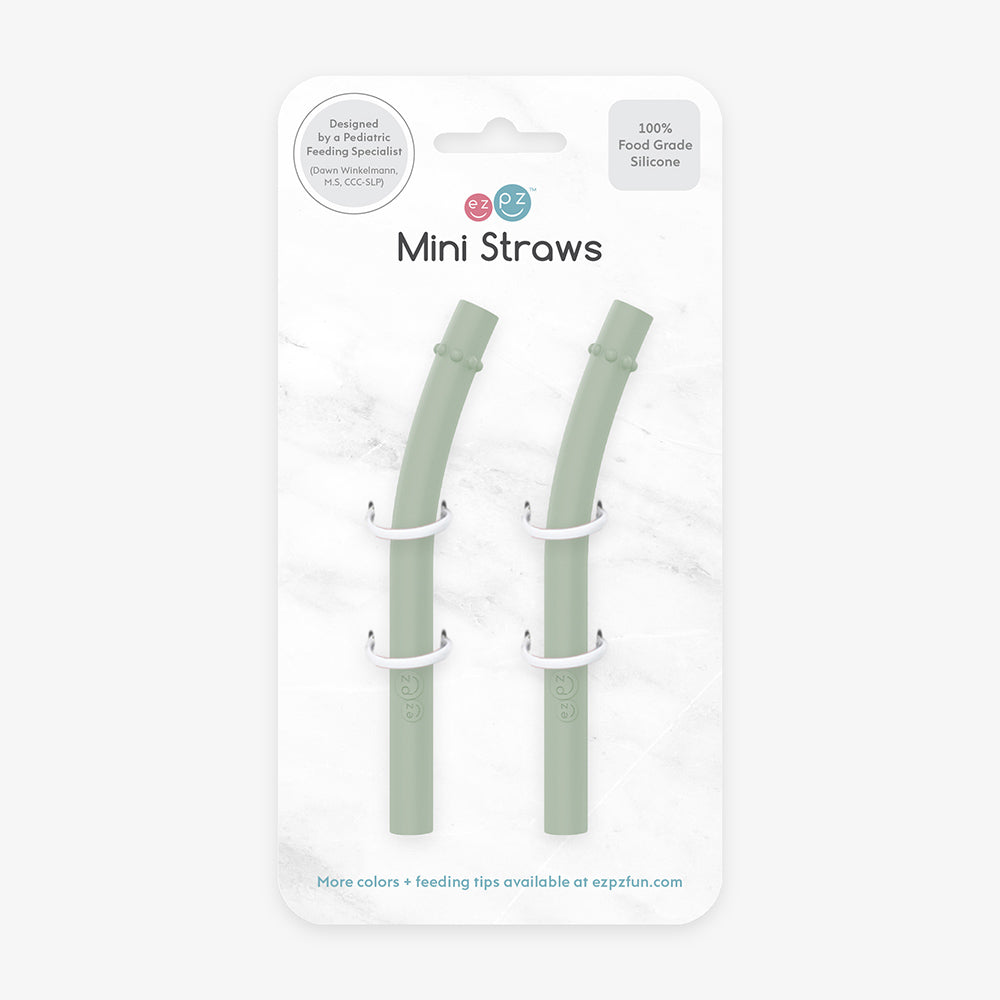 ezpz Mini Cup + Straw Training System Straw Replacement 2-pack